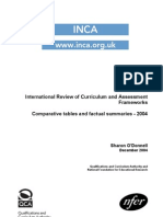 International Review of Curriculum and Assessment Frameworks Comparative Tables and Factual Summaries - 2004