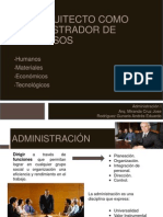 El Arquitecto Como Administrador de Recursos