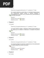 Evaluación Semana 2 Manipulacion de Alimentos