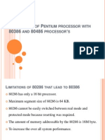 Comparison of Pentium Processor With 80386 and 80486