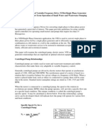 VFD Pump Relationships