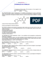 Fórmula Percentual: Determinação de Fórmulas