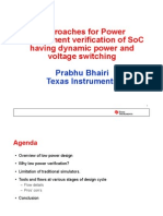 Approaches For Power Management Verification of SoC Having Dynamic Power and Voltage Switching