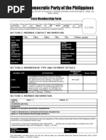 Core Membership Form