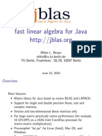 Jblas - Fast Matrix Computations For Java