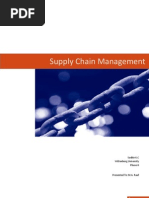 Supply Chain MGMT