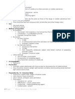 Aromatic Waters - Liniments Lab Notes