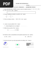 Examen de Matematicas