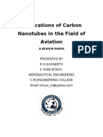 Applications of Carbon Nanotubes in The Field of Aviation