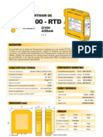 01a - Convertidor Pt100-RTD (Salida 0-10V, 4-20ma)