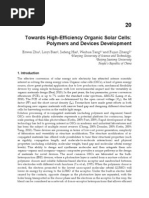 InTech-Towards High Efficiency Organic Solar Cells Polymers and Devices Development