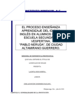 Memoria de Experiencia Profesional Con Caratula