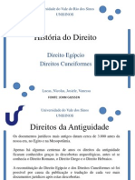 História Do Direito Egípcio e Direitos Cuneiformes