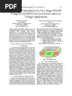 Design and Simulation of A Two Stage OPAMP