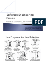 הנדסת תוכנה- הרצאה 2 - Planning
