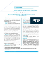 Conocimientos Sobre Nutricion en Estudiantes de Medicina.