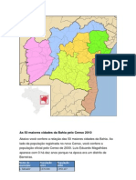 Municípios e Regiões Da Bahia