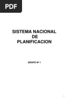 Sistema Nacional de Planificacion