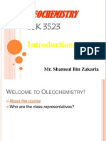 OLEOCHEMISTRY - Chapter 1 - Introduction