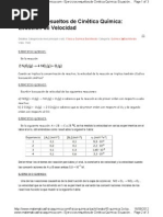 Enunciados Ejercicios Resueltos de Cinetica Quimica-Velocidad de Reaccion