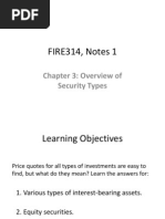 FIRE314, Notes 1: Chapter 3: Overview of Security Types