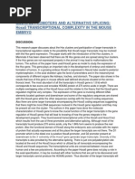 Multiple Promoters and Alternative Splicing: Hoxa5 Transcriptional Complexity in The Mouse Embryo