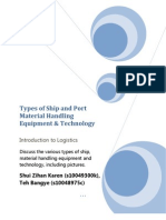 Types of Ship and Port Material Handling Equipment & Technology