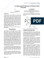 Path Mechanism To Reduce Packet Data Loss in Wireless Mesh Networks