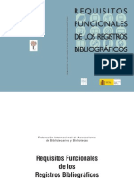 FRBR Requesitos Funcionales de Los Registros Bibliograficos