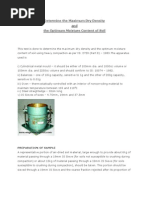 Determine The Maximum Dry Density