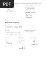 Review Exercises For Chapter P: (B) and Only One Displacement Y. (B) The Amplitude Is Approximately 2.35