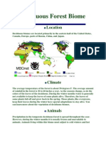 Deciduous Forest Biome