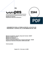 Prevención y Control de La Contaminación Del Aire Conpes3344Aire