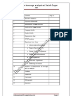 A Project Report On Leverage Analysis at Satish Sugar LTD