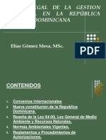 Marco Legal de La Gestion Ambiental en Republica Dominicana