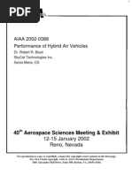 Performance of Hybrid Air Vehicles