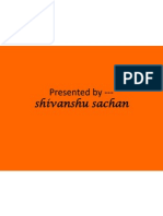 Presented by - Shivanshu Sachan