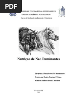 NUTRICÃO DE NÃO RUMINATES - Material de Estudo