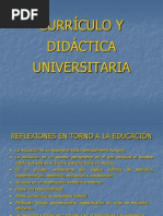 Currículo y Didáctica Universitaria