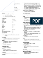 SavageWorlds CheatSheet