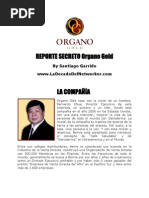 Reporte de Organo Gold