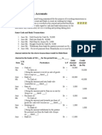 Some Cash and Bank Transactions