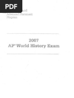 AP World History 2007 MC