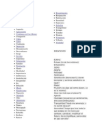 Lista de Sentimientos