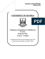 University of Mumbai: Ordinances, Regulations & Syllabus For Program: B.Sc. Course: Aviation