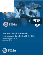 Ics - Introduccion Al Sisitema de Comandos de Incidentes - M.E.