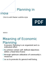 Economic Planning in India