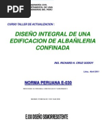 Diseño Integral de Una Edificacion de Albañileria Confinada