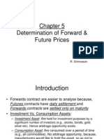 Determination of Forward & Future Prices: R. Srinivasan