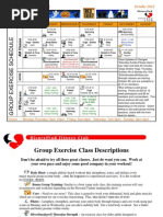 October 2012 Group Fitness Schedule